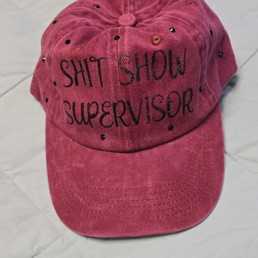 Pink Embroidered Cap